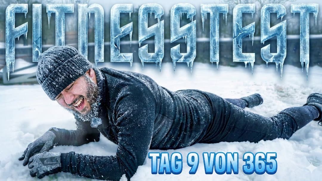 ICH VERSAGE BEIM FITNESSTEST IM SCHNEE 🥶 - SO UNFIT WAR ICH NOCH NIE [Tag 9 von 365]